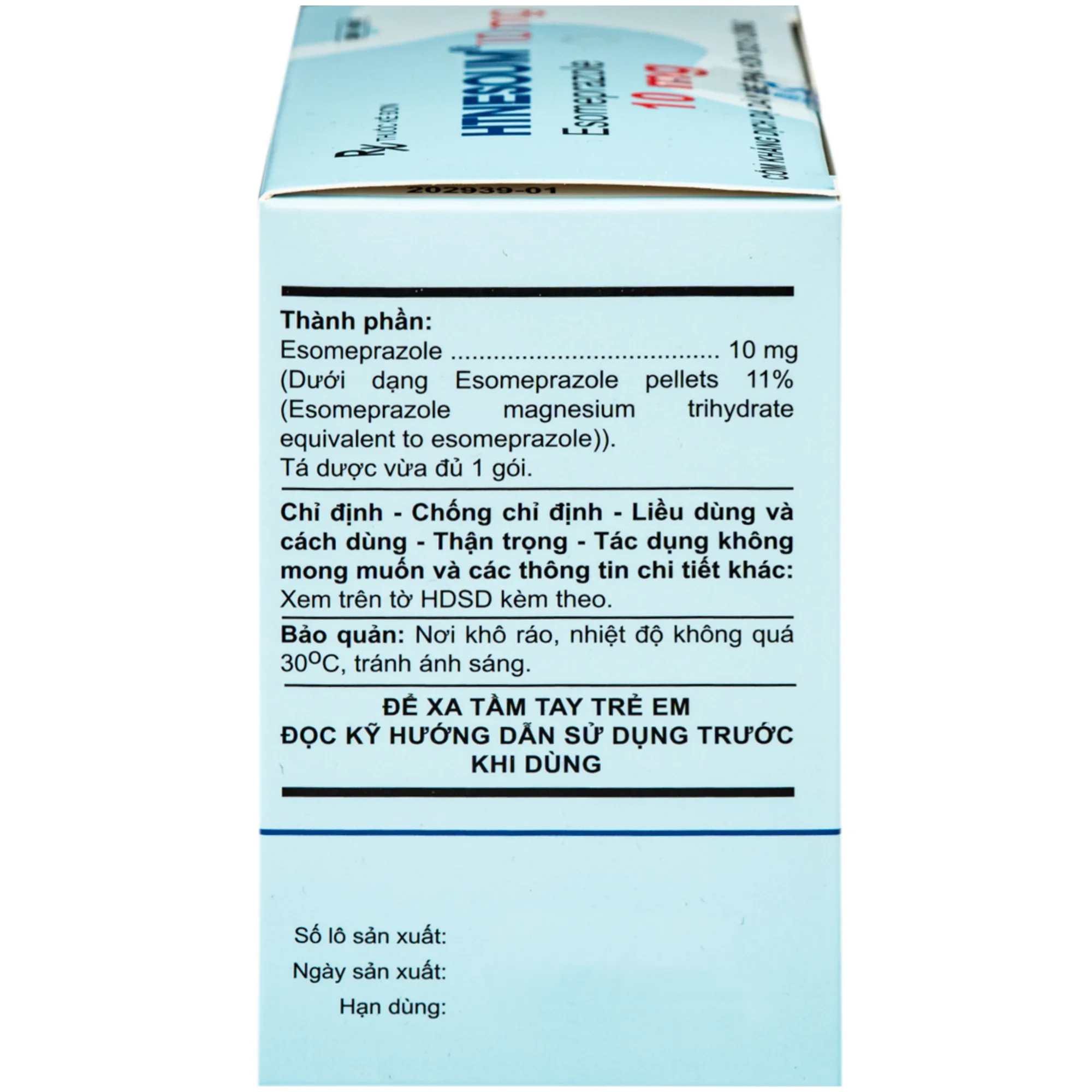Hình ảnh Thuốc HTNESOUM 10mg An Thiên điều trị bệnh dạ dày, thực quản ( 30 gói x 3g)
