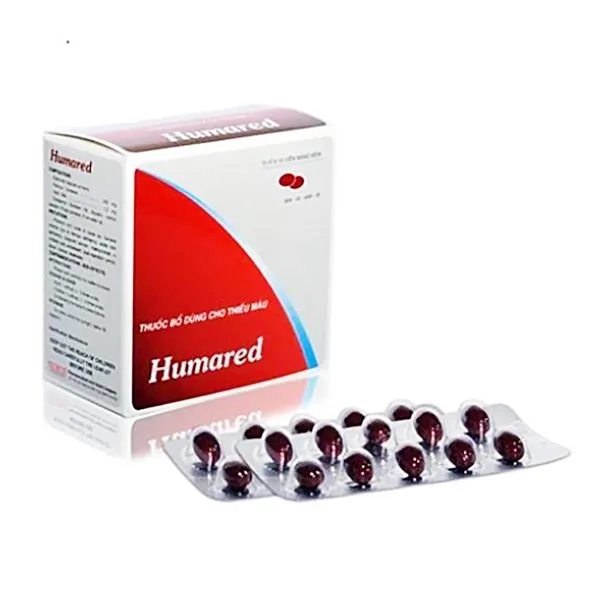 Hình ảnh Thuốc Humared Medisun bổ sung sắt, acid folic cho cơ thể (10 vỉ x 10 viên)