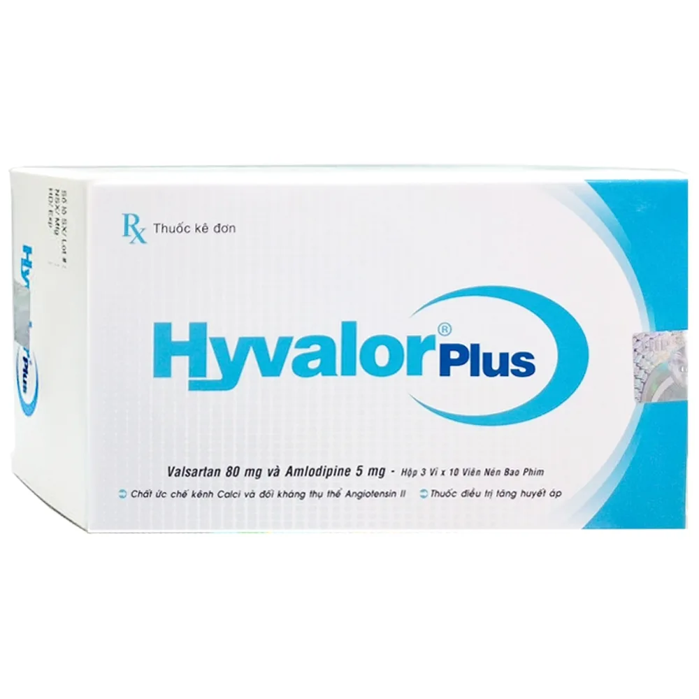 Hình ảnh Thuốc Hyvalor Plus United International Pharma điều trị cao huyết áp (3 vỉ x 10 viên)
