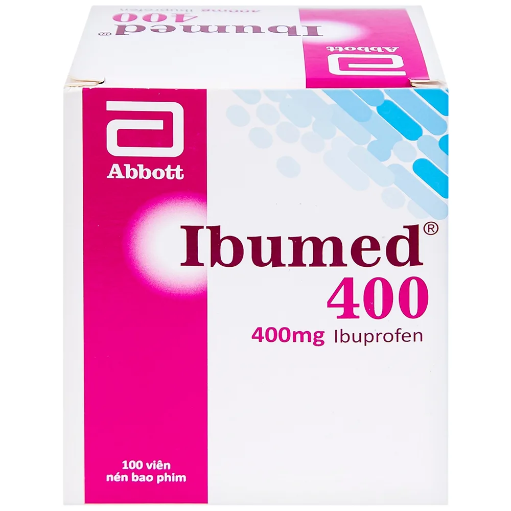 Hình ảnh Thuốc Ibumed 400 Glomed giảm đau do cảm cúm, cảm lạnh, viêm khớp dạng thấp (10 vỉ x 10 viên)