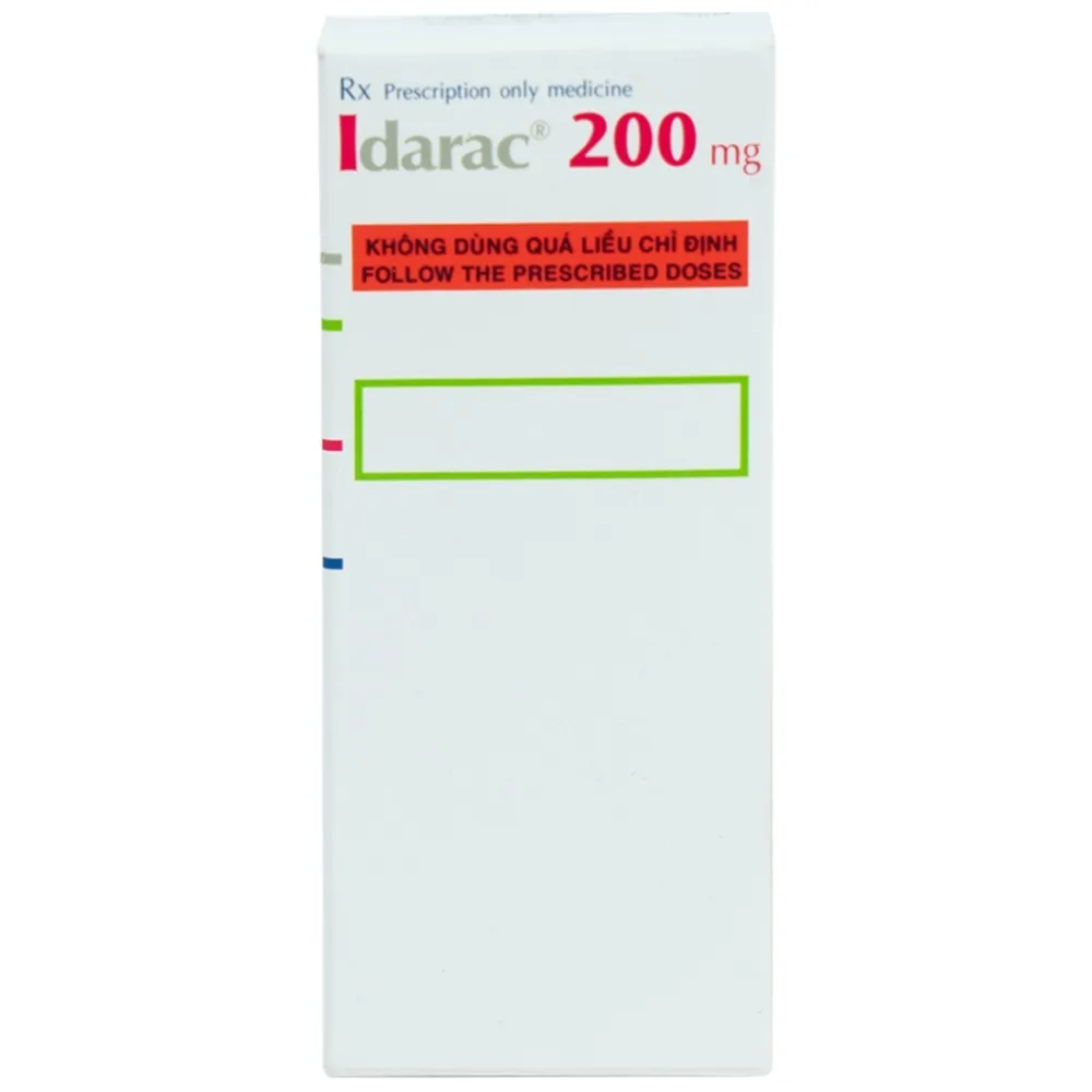 Hình ảnh Thuốc Idarac 200mg Roussel điều trị các chứng đau mức độ nhẹ đến trung bình (2 vỉ x 10 viên)
