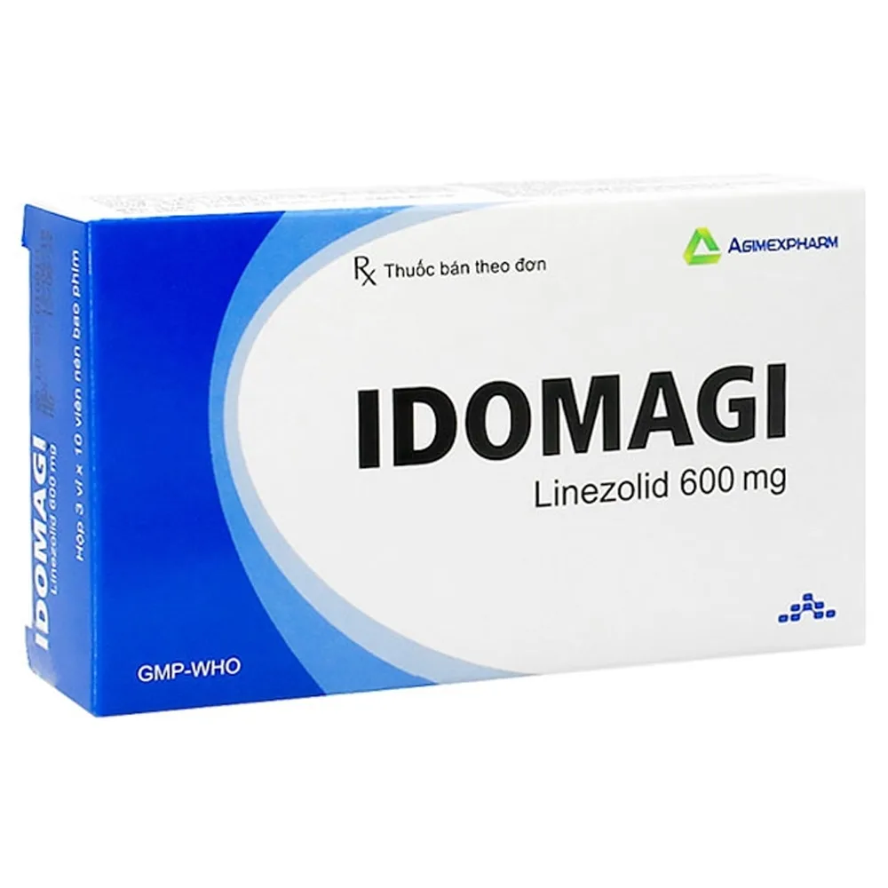 Hình ảnh Thuốc Idomagi 600mg Agimexpharm điều trị nhiễm trùng do Enterococcus faecum (3 vỉ x 10 viên)