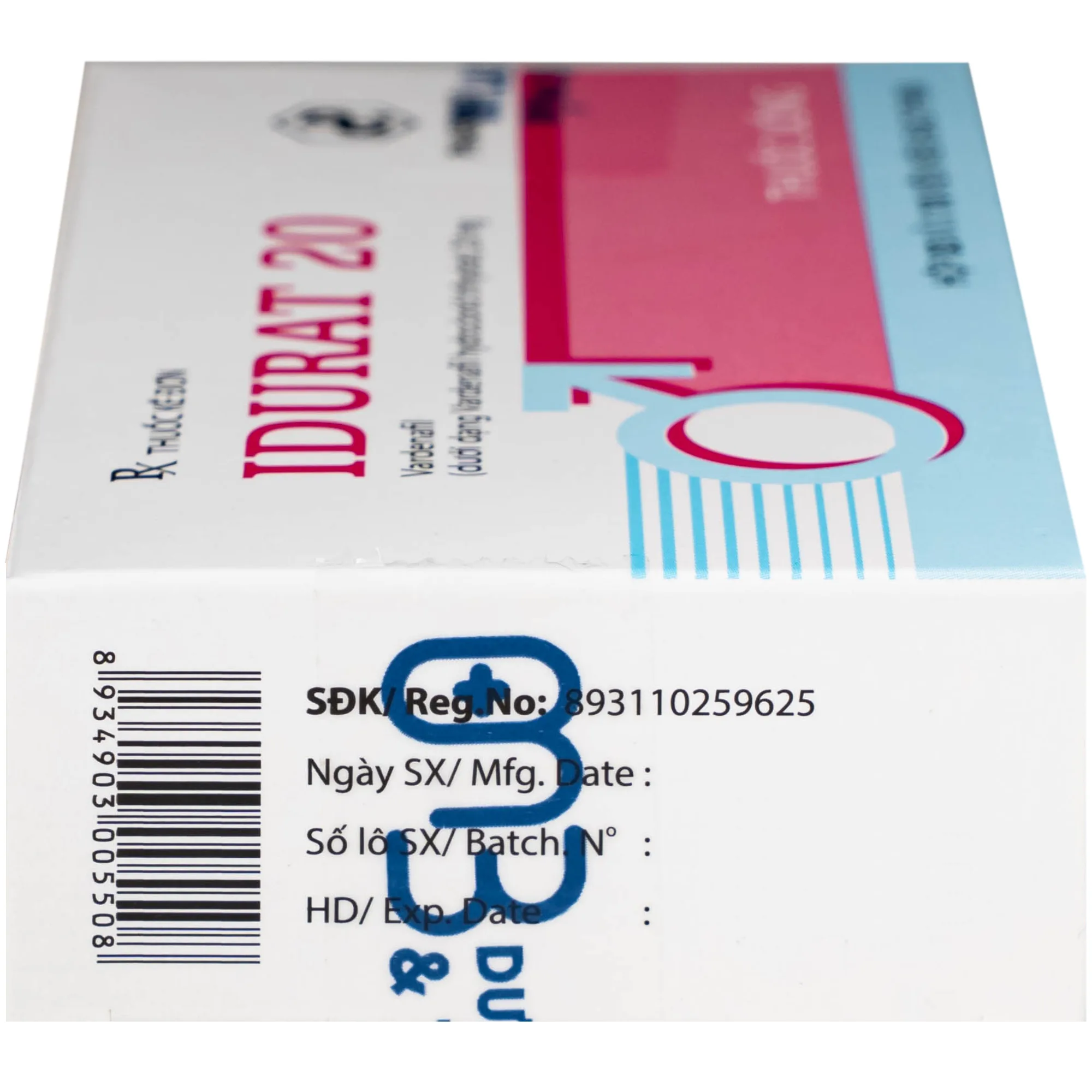 Hình ảnh Thuốc Idurat 20mg Pharbaco điều trị rối loạn cương dương (3 vỉ x 10 viên)