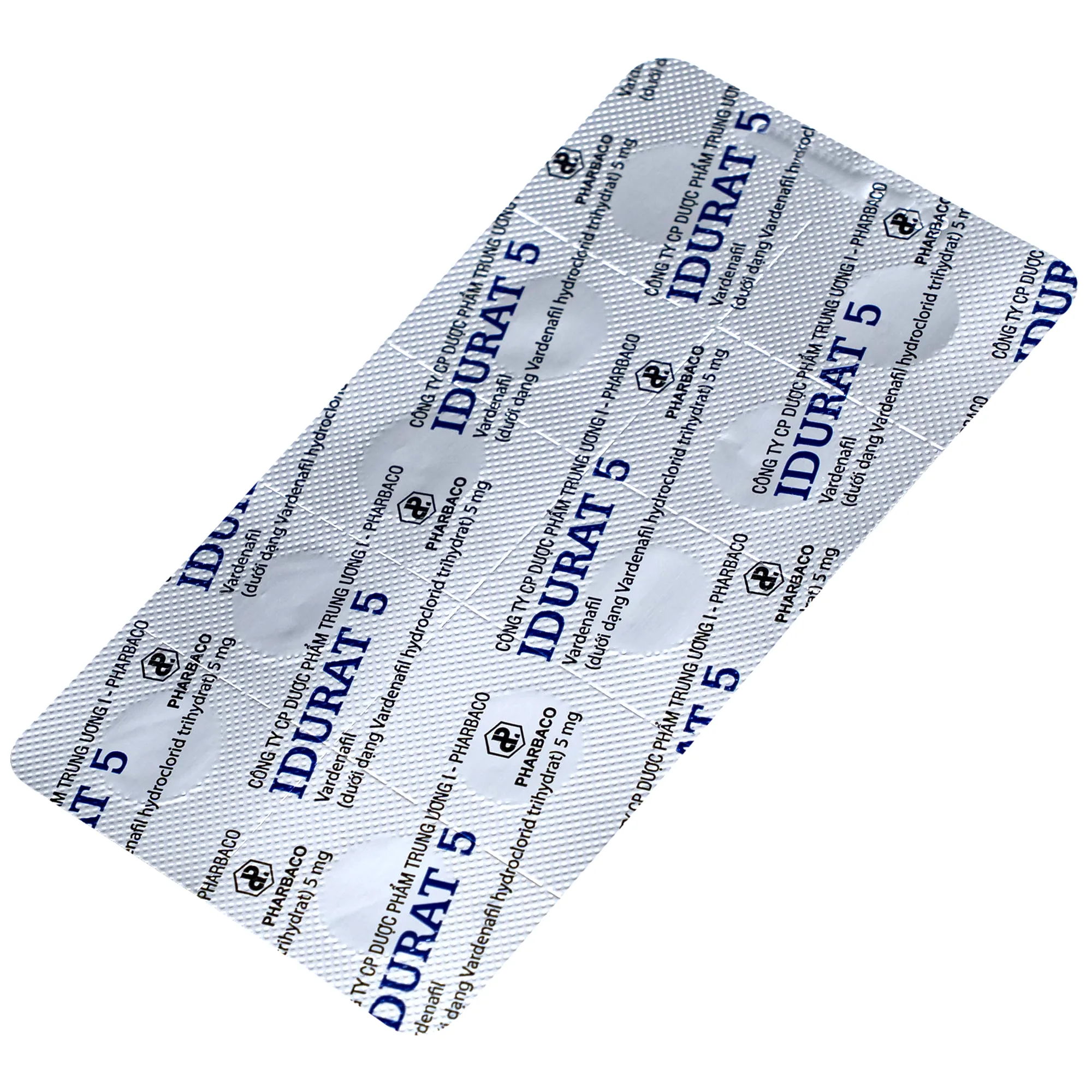 Hình ảnh Thuốc Idurat 5mg Pharbaco điều trị rối loạn cương dương (3 vỉ x 10 viên)