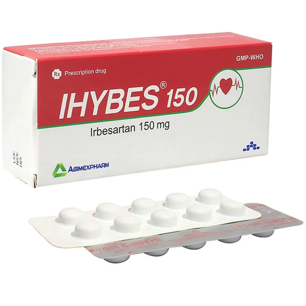 Hình ảnh Thuốc Ihybes 150 Agimexpharm điều trị tăng huyết áp động mạch vô căn (3 vỉ x 10 viên)