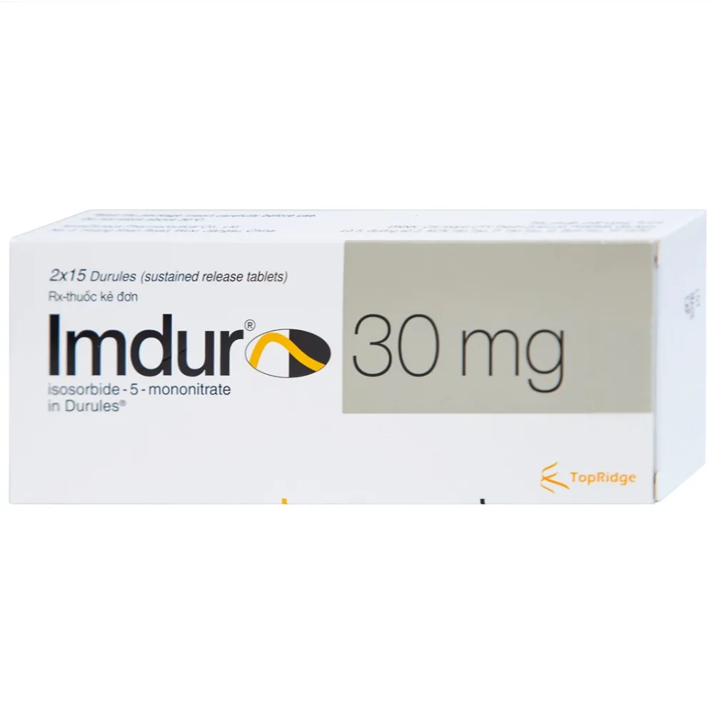 Hình ảnh Thuốc Imdur 30mg AstraZeneca điều trị dự phòng đau thắt ngực (2 vỉ x 15 viên)