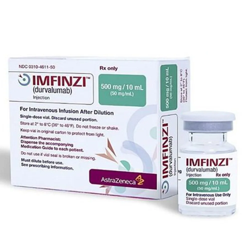 Hình ảnh Dung dịch tiêm Imfinzi INJ 500mg/10ml Astrazeneca điều trị ung thư biểu mô đường niệu, ung thư phổi (10ml)