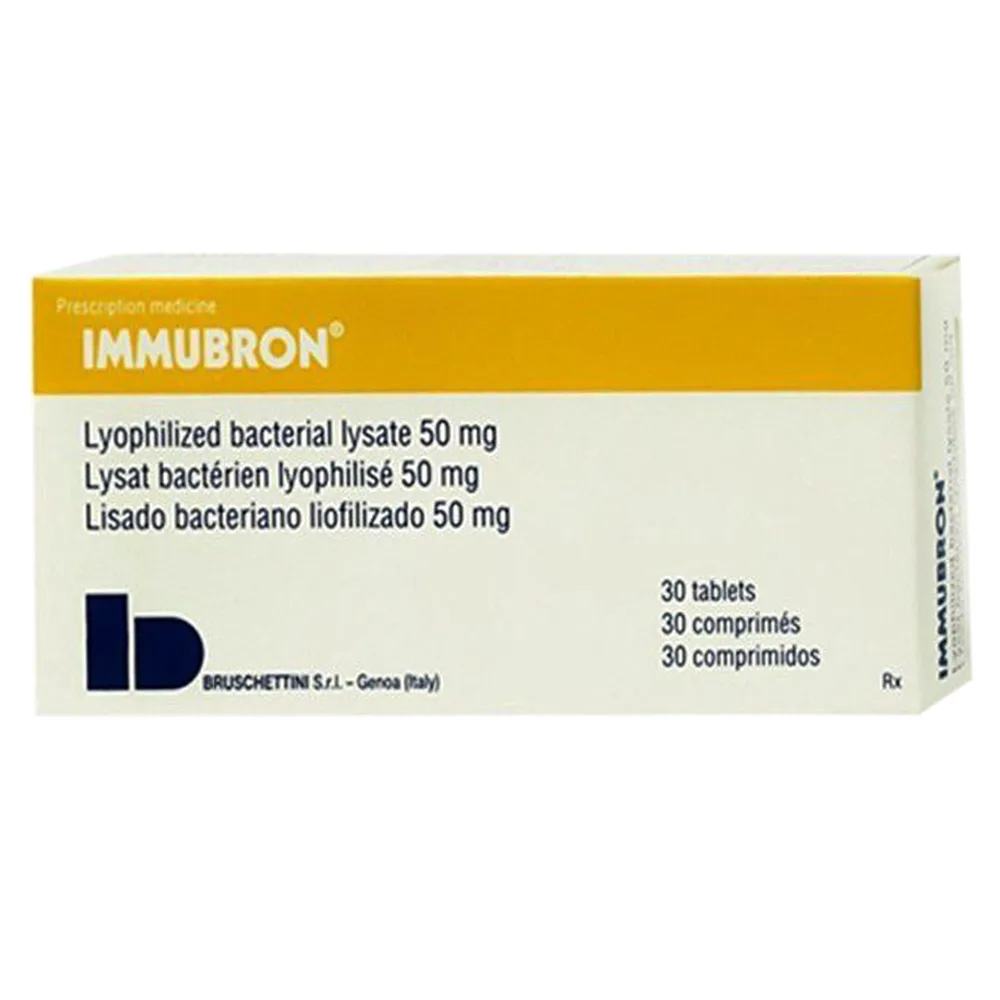 Hình ảnh Thuốc Immubron Bruschettini phòng và hỗ trợ điều trị nhiễm khuẩn đường hô hấp trên (3 vỉ x 10 viên)