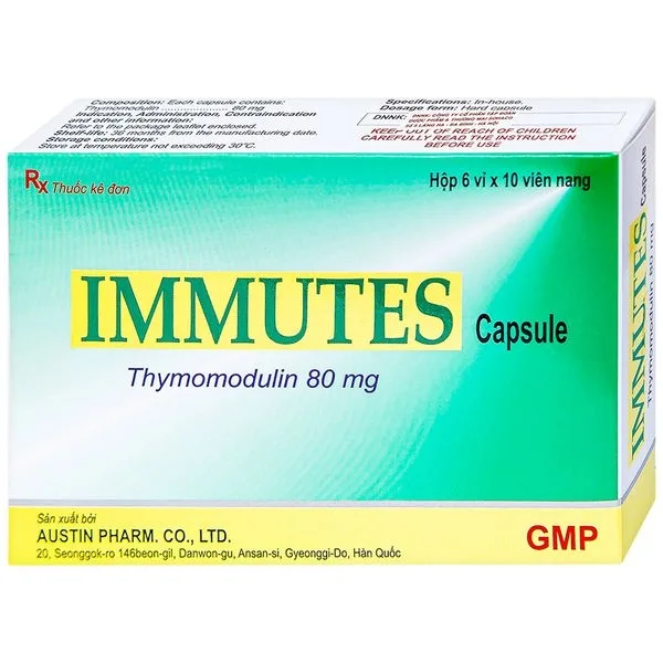 Hình ảnh Thuốc Immutes Capsule 80mg Austin hỗ trợ tăng cường hệ miễn dịch (6 vỉ x 10 viên)