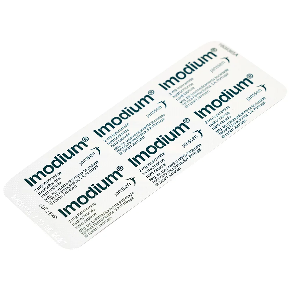 Hình ảnh Thuốc Imodium 2mg Janssen điều trị tiêu chảy cấp tính (10 vỉ x 10 viên)