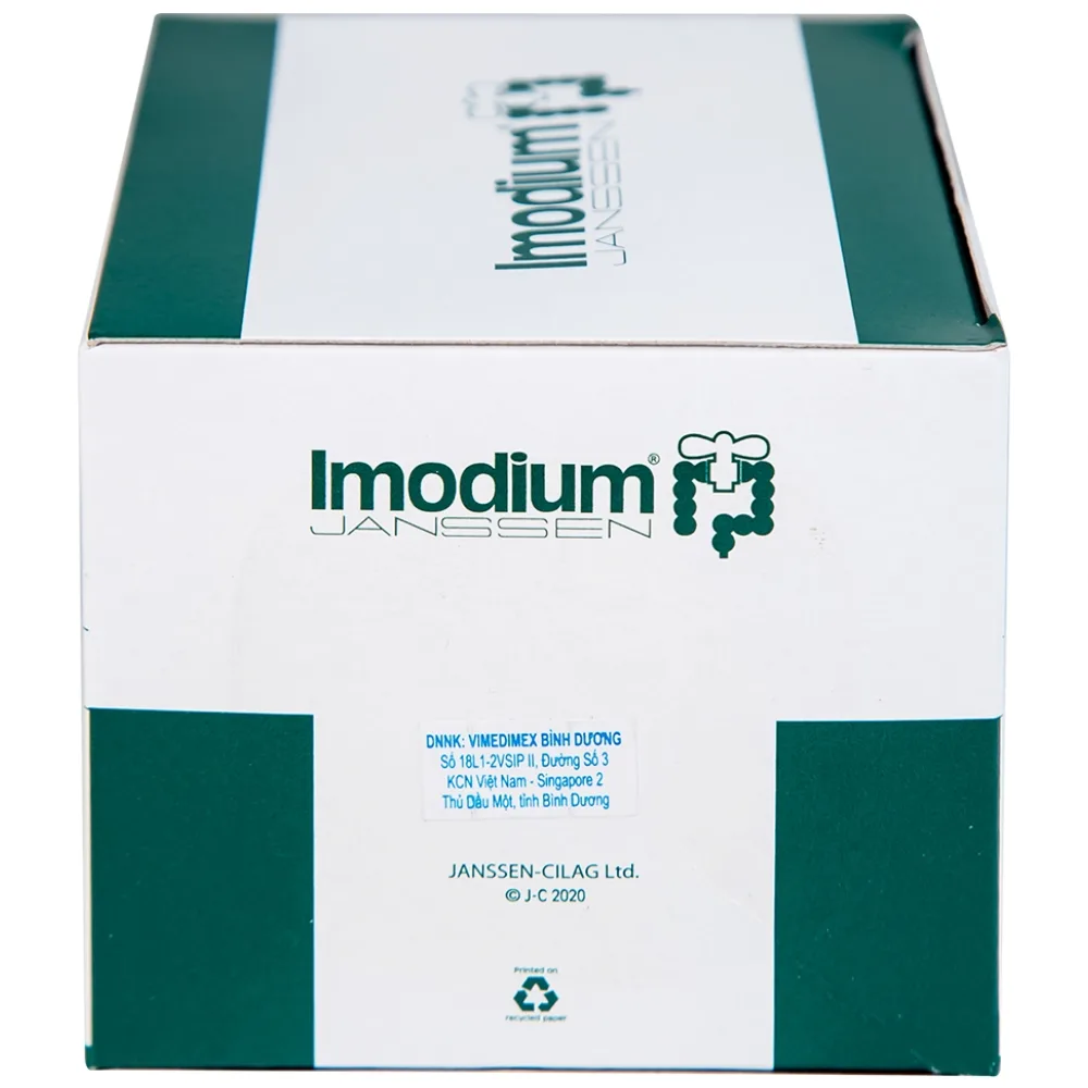 Hình ảnh Thuốc Imodium 2mg Janssen điều trị tiêu chảy cấp (25 vỉ x 4 viên)