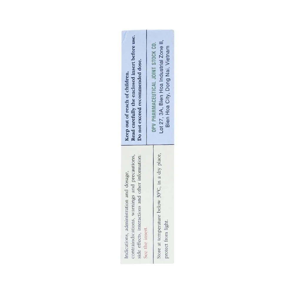 Hình ảnh Thuốc Infartan 75 OPV phòng ngừa các biến cố do huyết khối động mạch (3 vỉ x 10 viên)