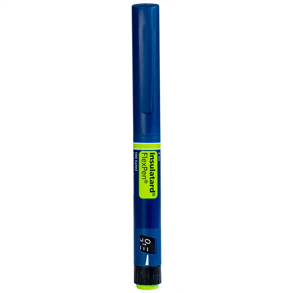 Hình ảnh Bút tiêm Insulatard FlexPen 100IU/ml Novo Nordisk điều trị bệnh đái tháo đường (5 cây)