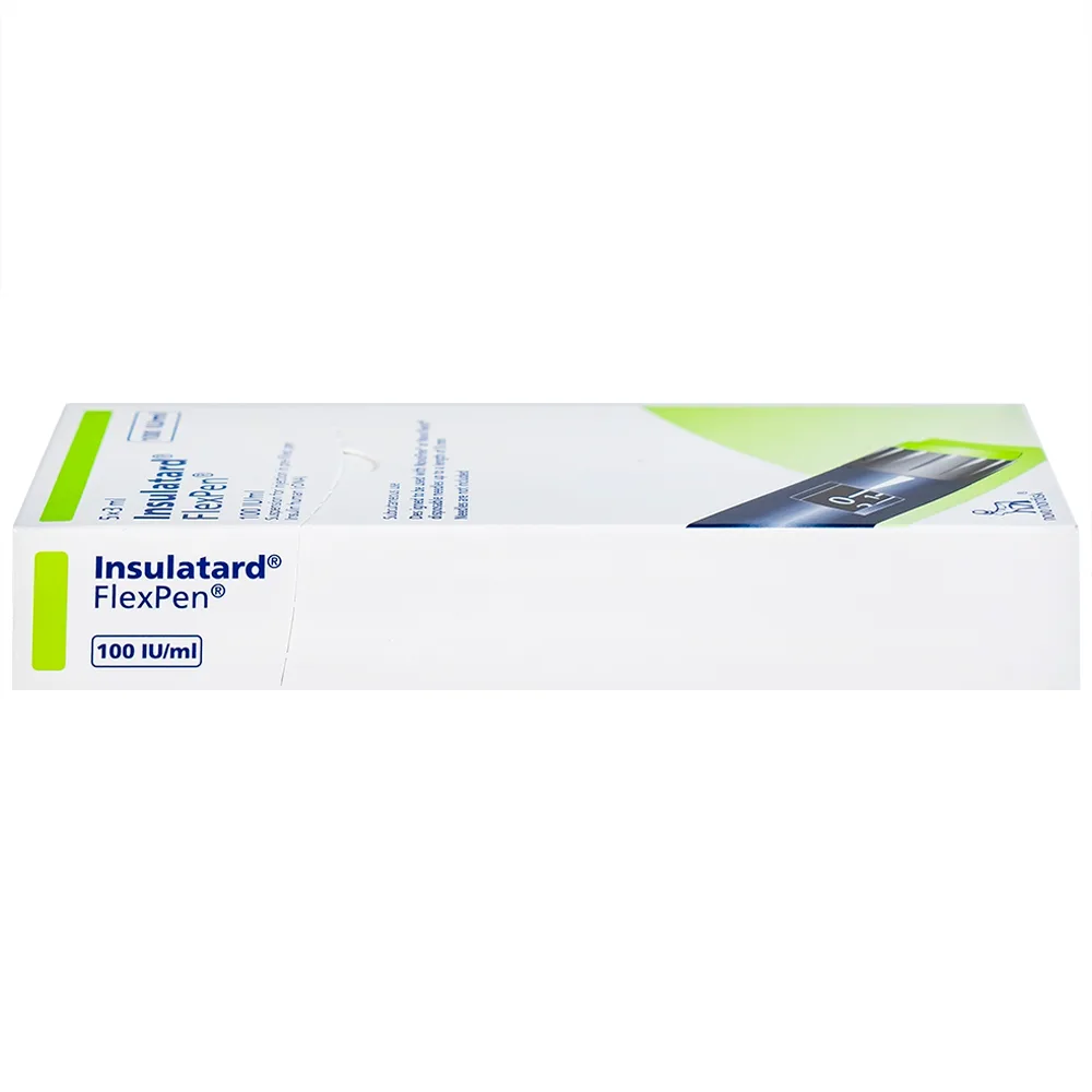 Hình ảnh Bút tiêm Insulatard FlexPen 100IU/ml Novo Nordisk điều trị bệnh đái tháo đường (5 cây)