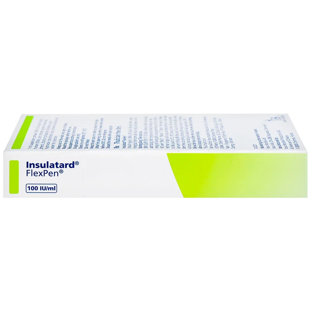 Hình ảnh Bút tiêm Insulatard FlexPen 100IU/ml Novo Nordisk điều trị bệnh đái tháo đường (5 cây)