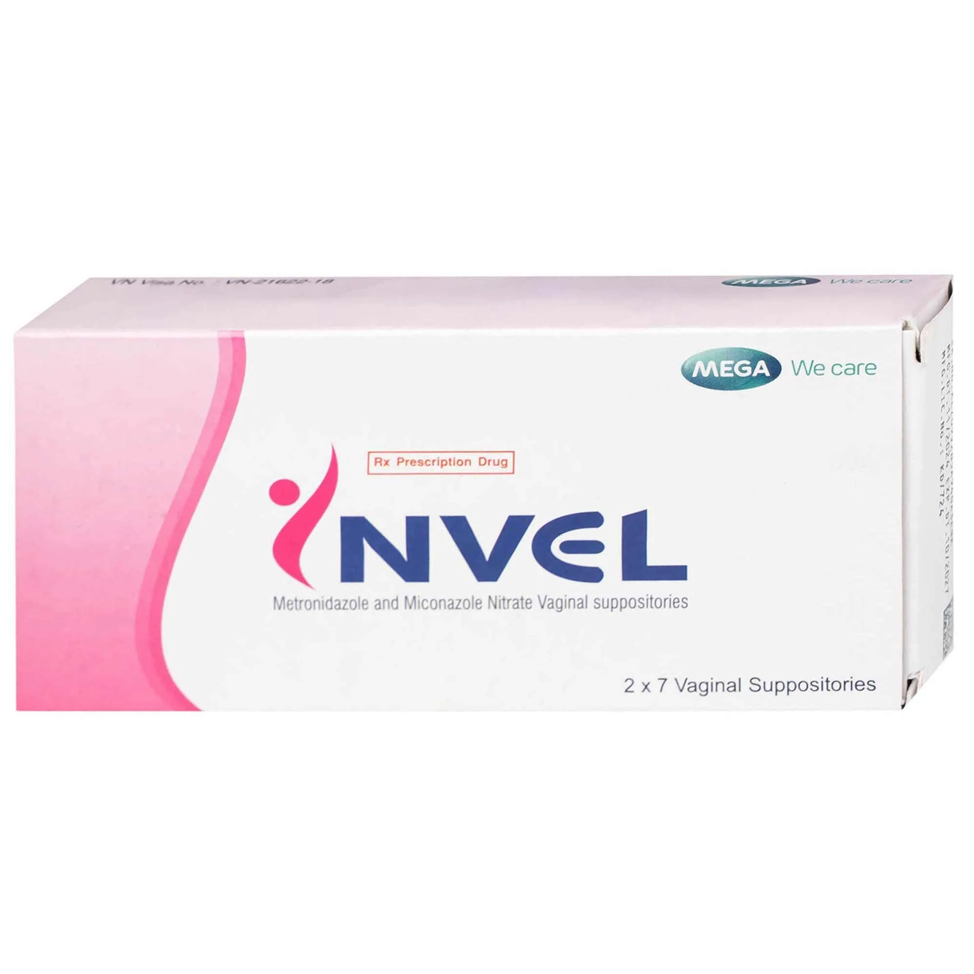 Hình ảnh Thuốc Invel Mega điều trị viêm âm đạo do nấm, vi khuẩn hoặc trichomonas (2 vỉ x 7 viên)
