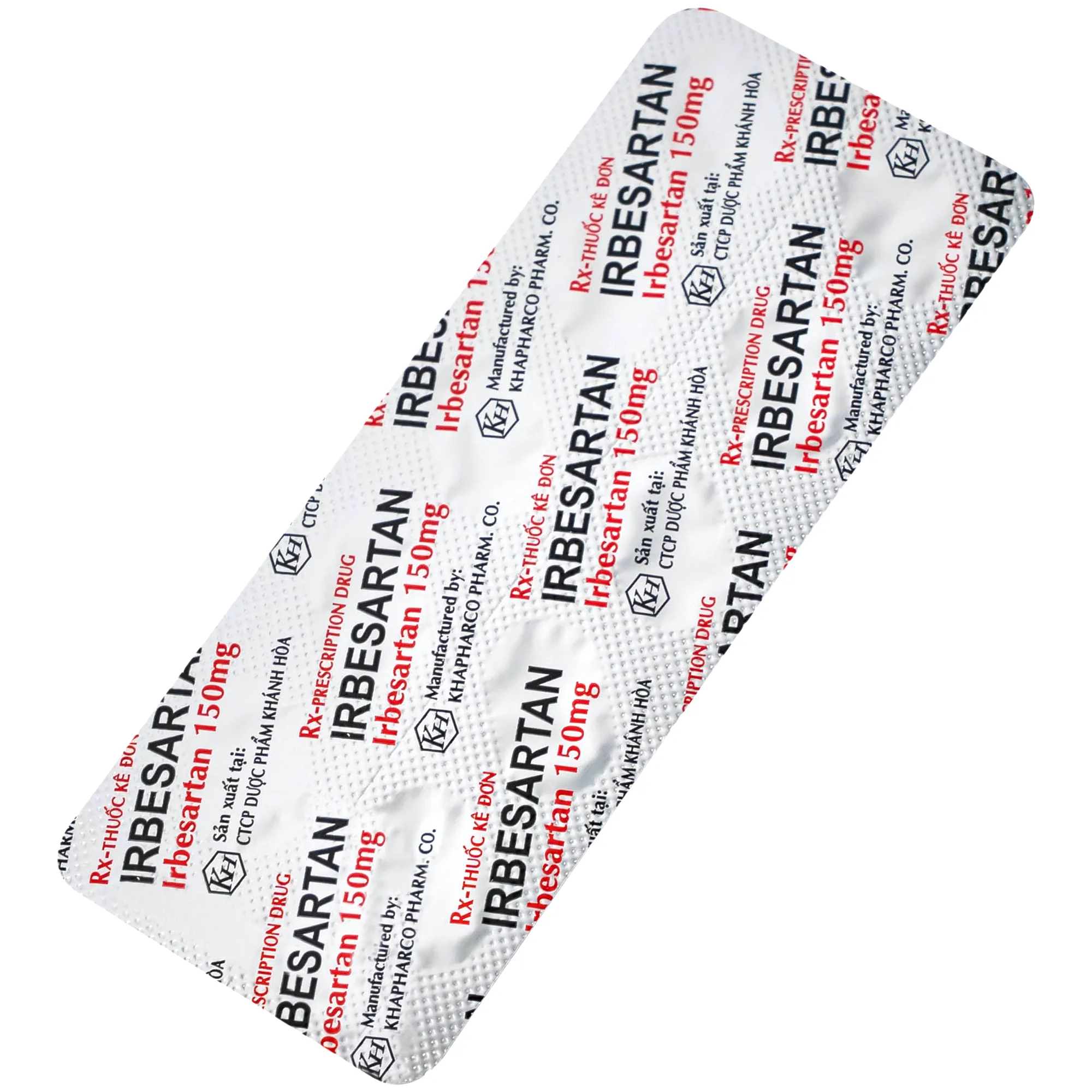 Hình ảnh Thuốc Irbesartan 150mg điều trị tăng huyết áp, bệnh thận do tiểu đường (10 vỉ 10 viên)