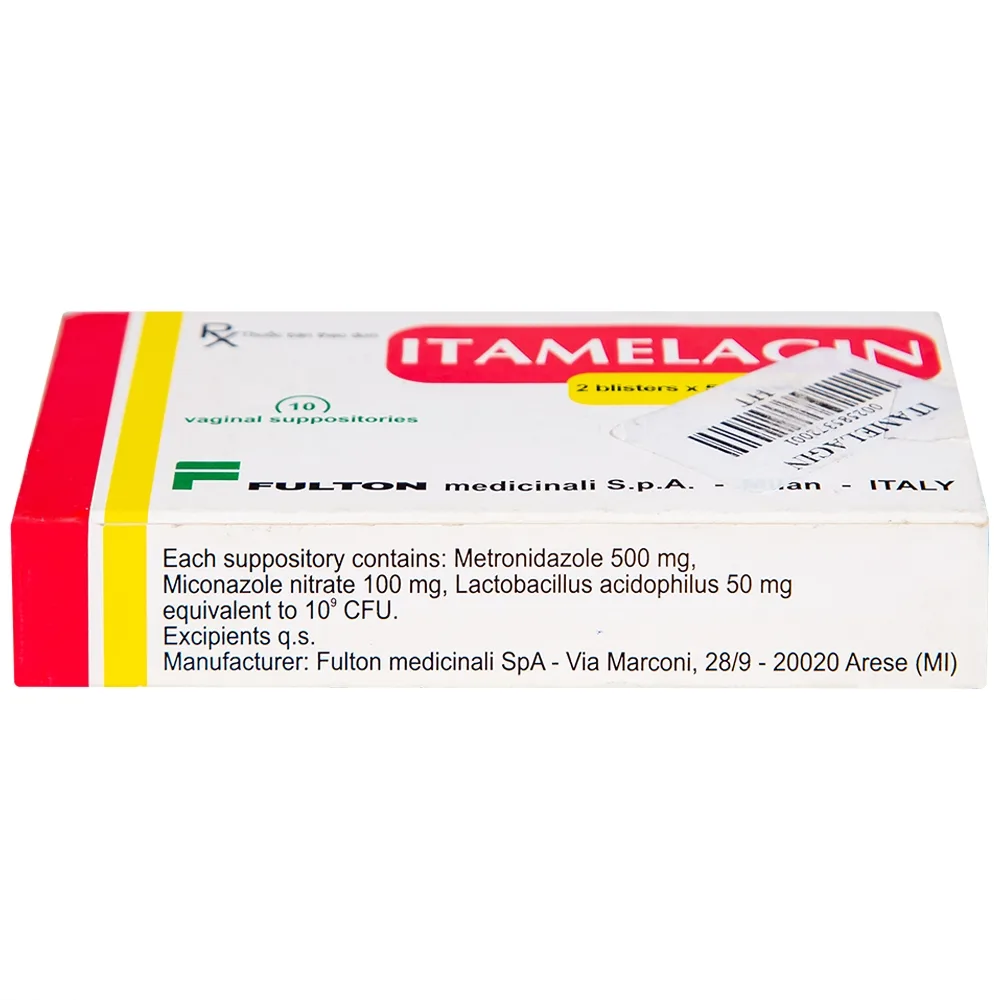 Hình ảnh Thuốc Itamelagin 500mg điều trị nhiễm nấm candida âm đạo (10 viên)