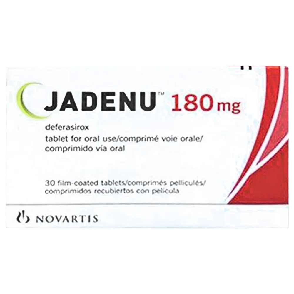 Hình ảnh Thuốc Jadenu 180mg Novartis điều trị quá tải sắt mạn tính do truyền máu thường xuyên (3 vỉ x 10 viên)