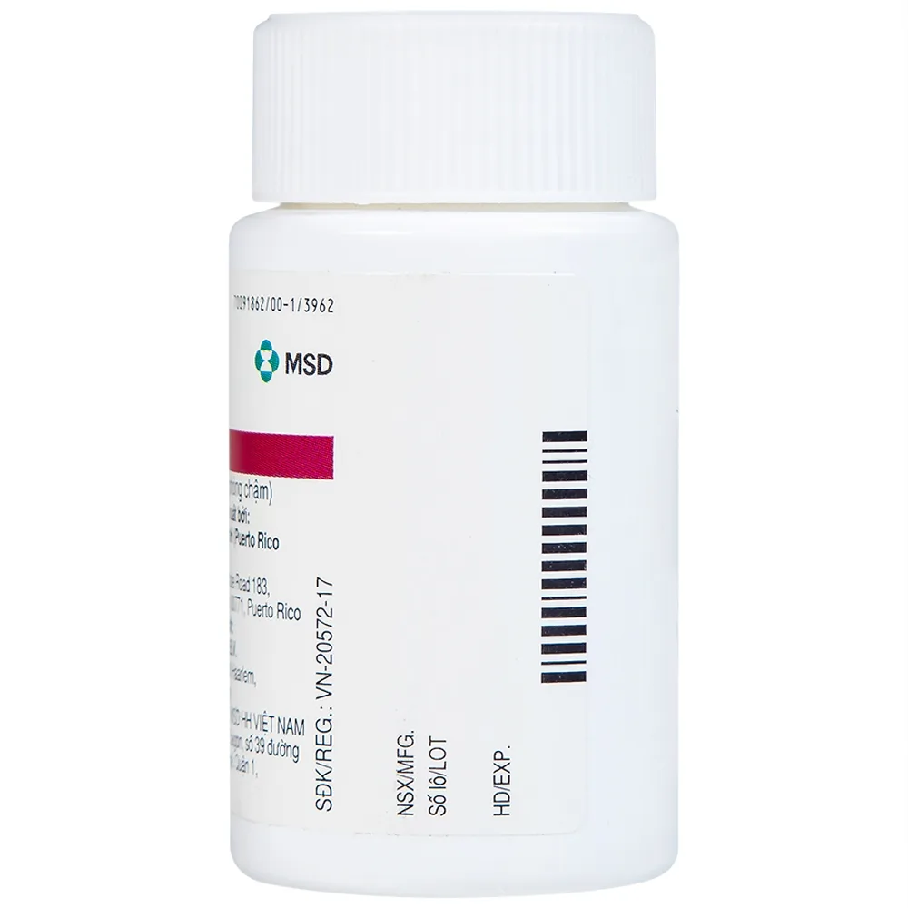 Hình ảnh Viên nén Janumet XR 50mg/1000mg MSD điều trị đái tháo đường típ 2 (14 viên)