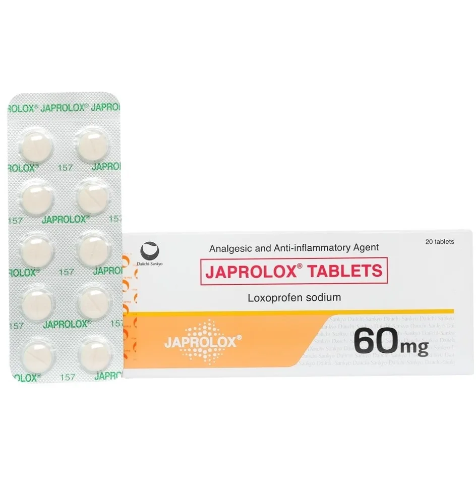 Hình ảnh Viên nén Japrolox Tablets 60mg Daiichi điều trị viêm khớp dạng thấp mạn tính, viêm xương khớp (2 vỉ x 10 viên)