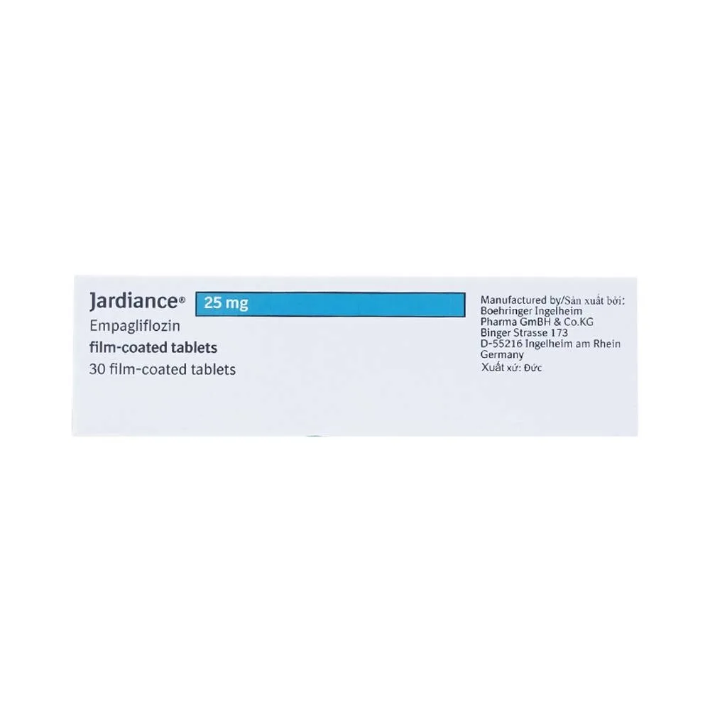 Hình ảnh Viên nén Jardiance 25mg Boehringer điều trị đái tháo đường típ 2 (3 vỉ x 10 viên)