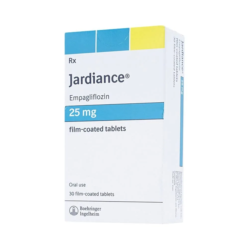 Hình ảnh Viên nén Jardiance 25mg Boehringer điều trị đái tháo đường típ 2 (3 vỉ x 10 viên)