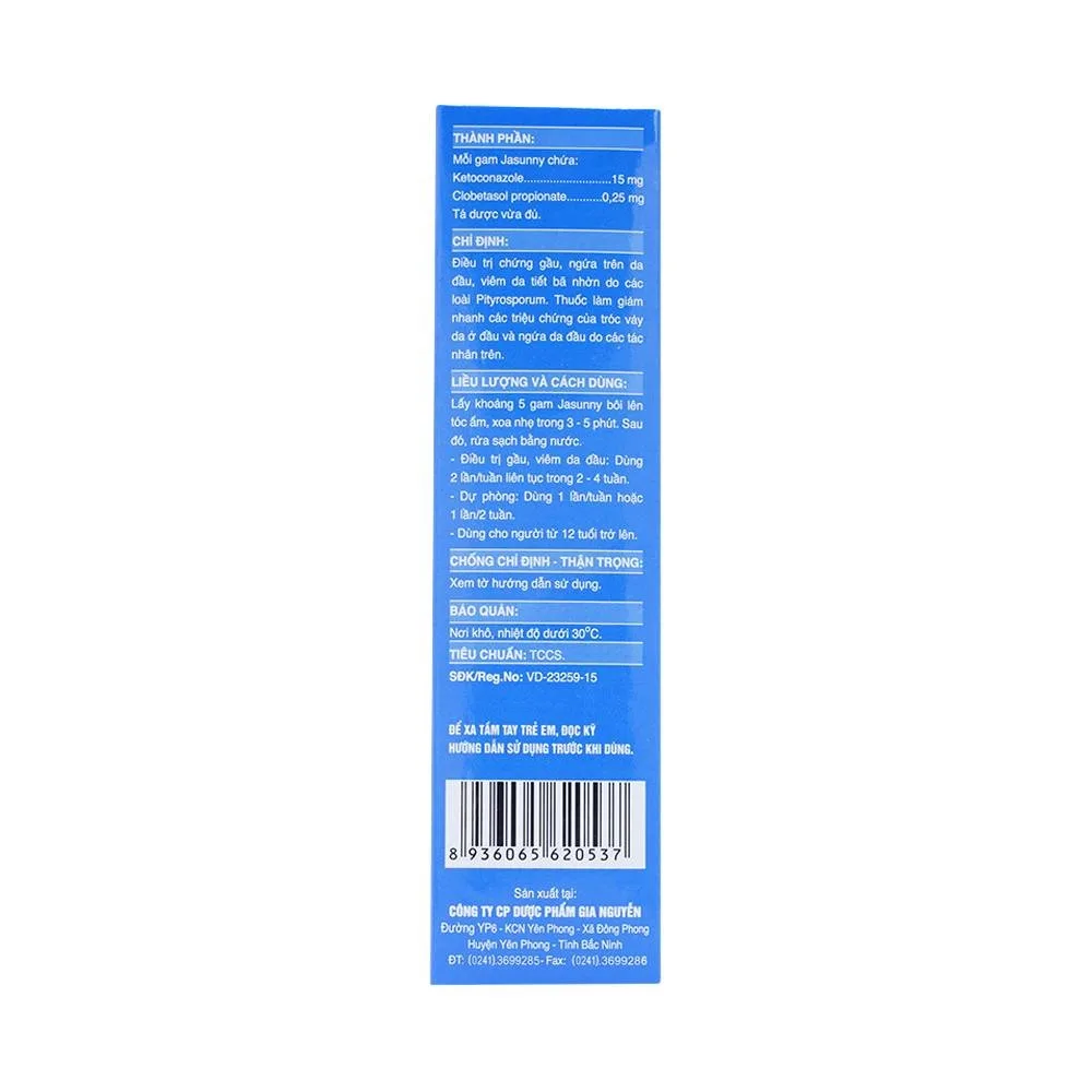Hình ảnh Gel Jasunny Gia Nguyễn hỗ trợ điều trị gàu, ngứa, viêm da đầu (50g)