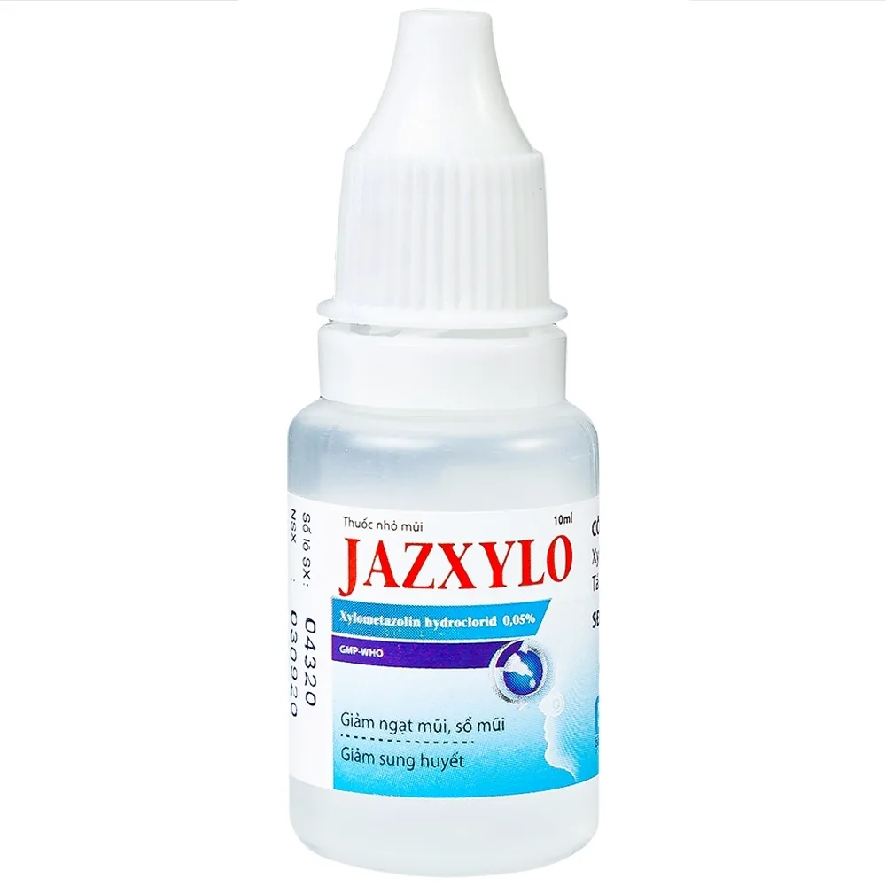 Hình ảnh Thuốc nhỏ mũi Jazxylo Gia Nguyễn giảm ngạt mũi, sổ mũi, sung huyết (10ml)