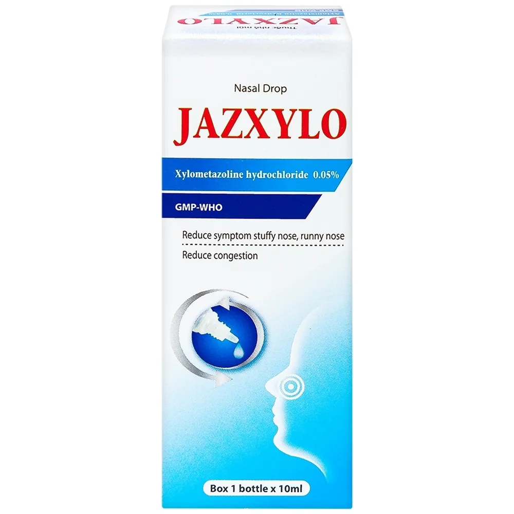 Hình ảnh Thuốc nhỏ mũi Jazxylo Gia Nguyễn giảm ngạt mũi, sổ mũi, sung huyết (10ml)