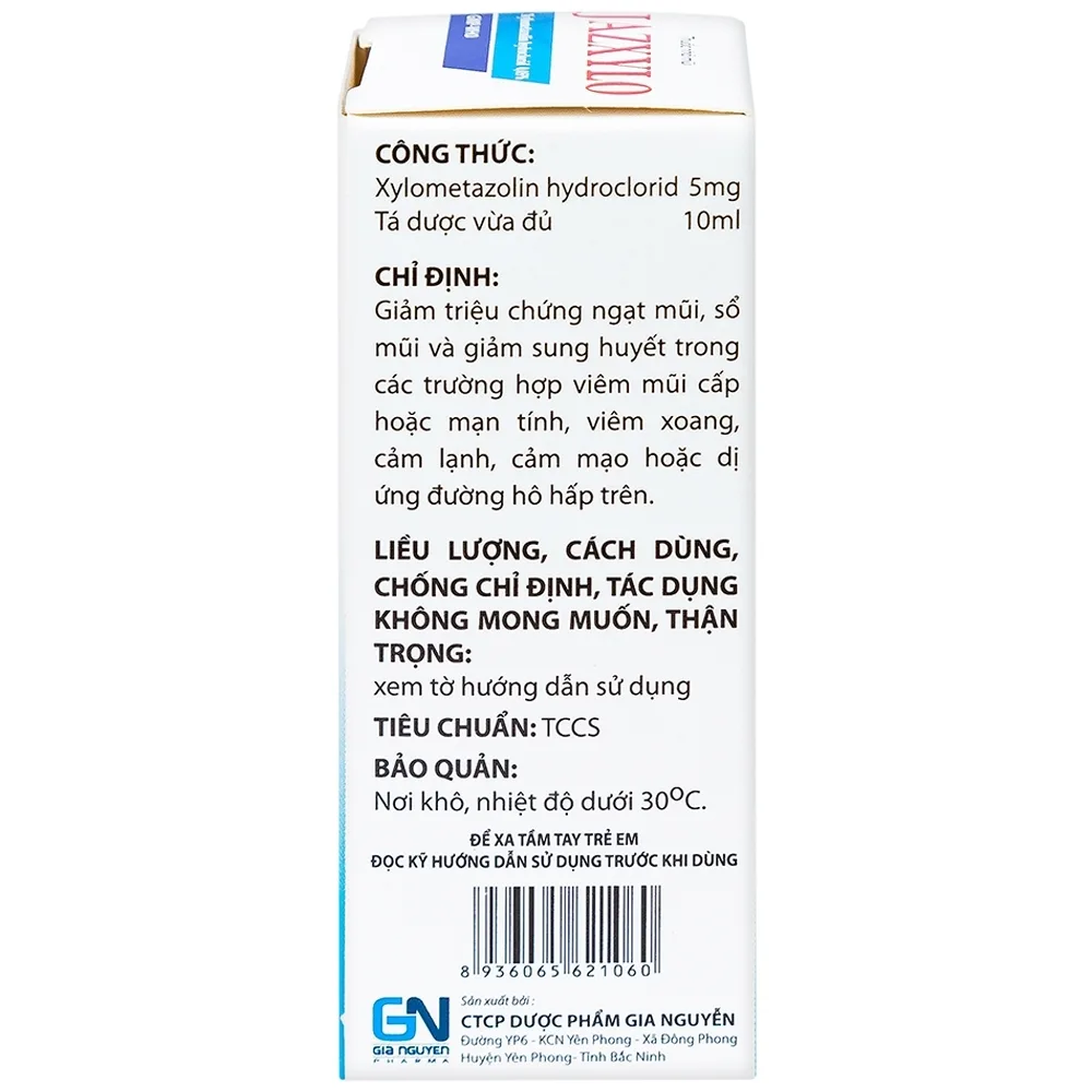 Hình ảnh Thuốc nhỏ mũi Jazxylo Gia Nguyễn giảm ngạt mũi, sổ mũi, sung huyết (10ml)
