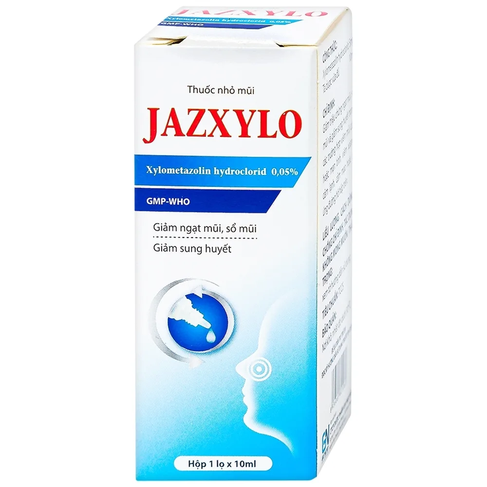 Hình ảnh Thuốc nhỏ mũi Jazxylo Gia Nguyễn giảm ngạt mũi, sổ mũi, sung huyết (10ml)