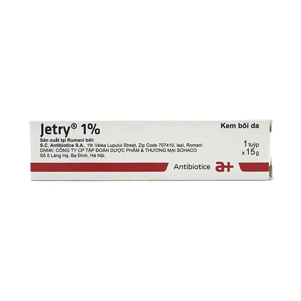 Hình ảnh Kem bôi da Jetry 1% Antibiotice điều trị các bệnh nấm, lang ben (15g)