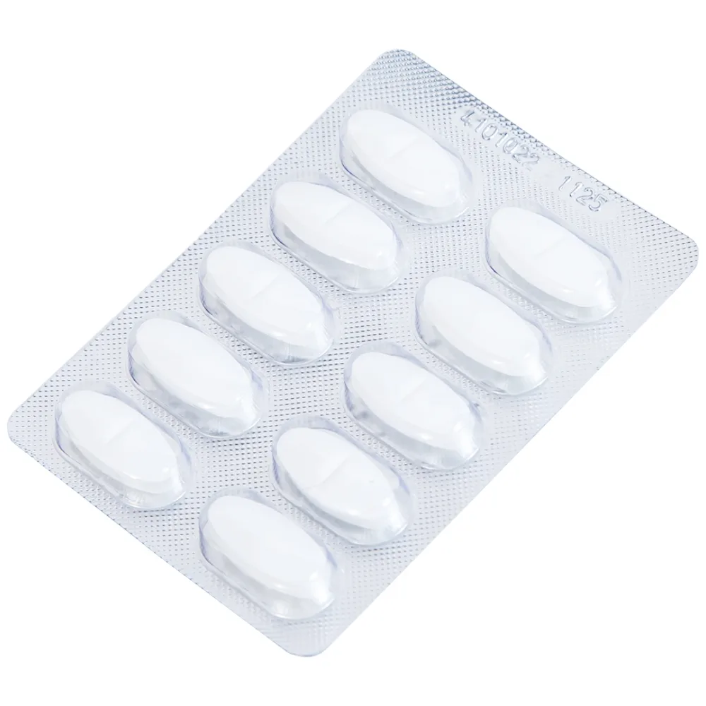 Hình ảnh Viên nén Kacetam 800mg Khapharco điều trị rung giật cơ có nguồn gốc vỏ não, thiếu máu não (10 vỉ x 10 viên)