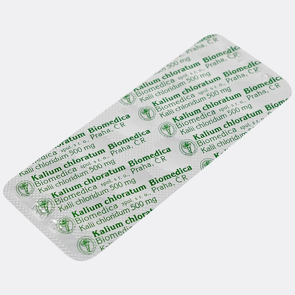 Hình ảnh Thuốc Kalium Chloratum Biomedica dùng trong phòng và điều trị một số trường hợp thiếu kali (10 vỉ x 10 viên)