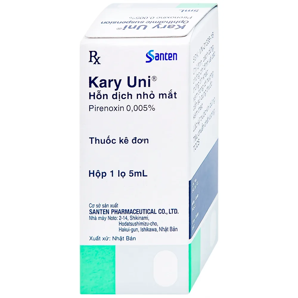 Hình ảnh Thuốc nhỏ mắt Kary Uni Santen điều trị đục thủy tinh thể mới phát (5ml)