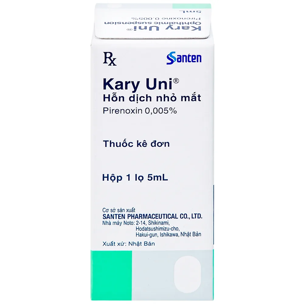 Hình ảnh Thuốc nhỏ mắt Kary Uni Santen điều trị đục thủy tinh thể mới phát (5ml)