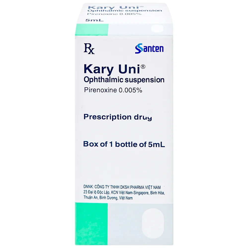 Hình ảnh Thuốc nhỏ mắt Kary Uni Santen điều trị đục thủy tinh thể mới phát (5ml)