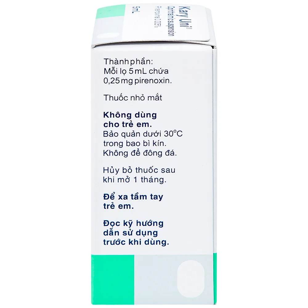 Hình ảnh Thuốc nhỏ mắt Kary Uni Santen điều trị đục thủy tinh thể mới phát (5ml)