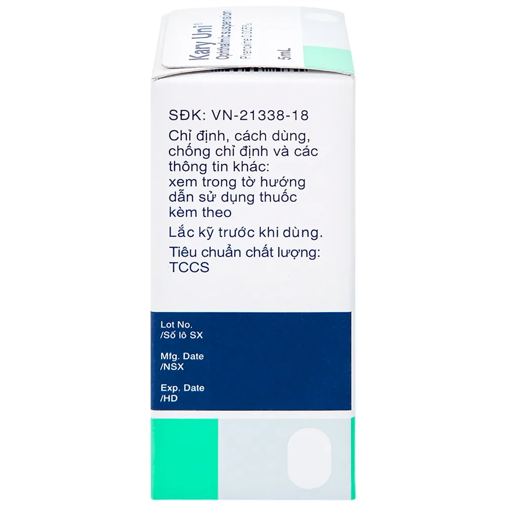 Hình ảnh Thuốc nhỏ mắt Kary Uni Santen điều trị đục thủy tinh thể mới phát (5ml)