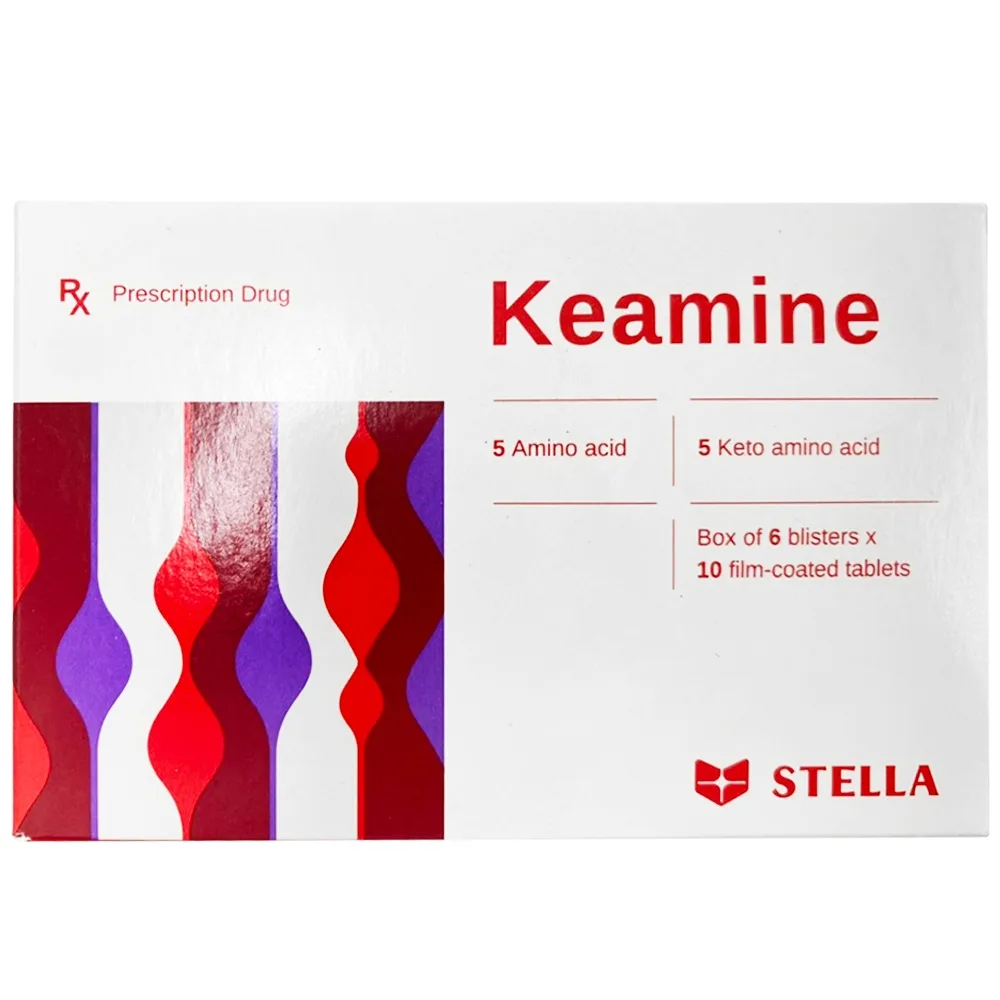 Hình ảnh Viên nén Keamine Stella điều trị rối loạn chuyển hóa protein (6 vỉ x 10 viên)