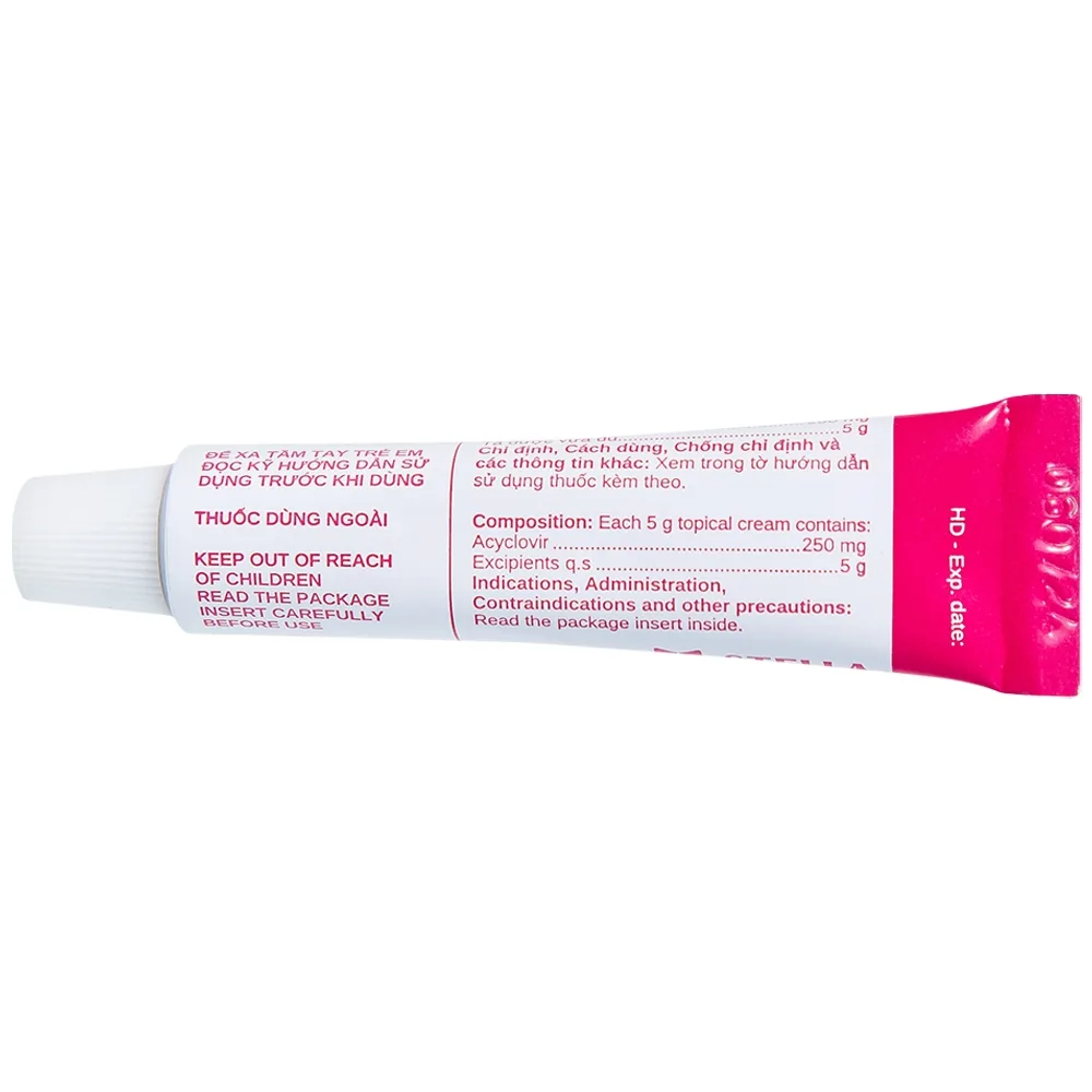 Hình ảnh Kem bôi da Acyclovir Stella Cream (5g) điều trị nhiễm virus Herpes simplex