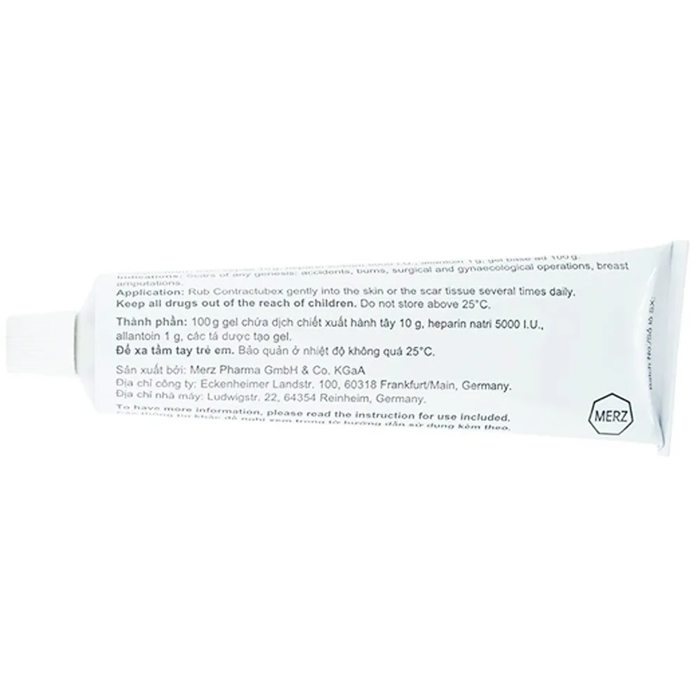Hình ảnh Gel Contractubex Merz điều trị sẹo lồi, sẹo phì đại (50g)