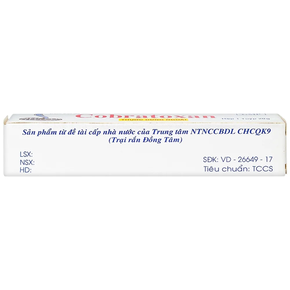 Hình ảnh Kem xoa nọc rắn Cobratoxan 20g Cửu Long tác dụng điều trị đau xương khớp (10 tuýp)