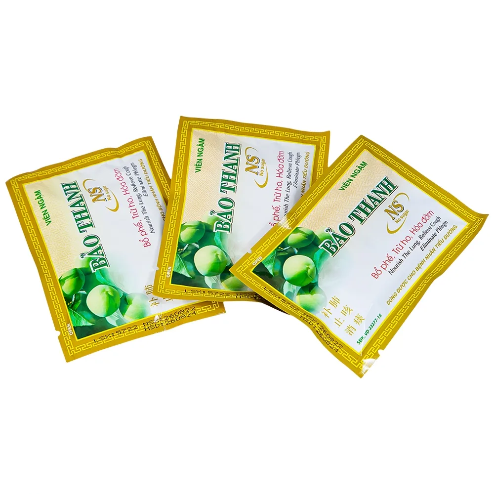 Hình ảnh Viên ngậm Bảo Thanh Hoa Linh không đường - bổ phế, trừ ho, hóa đờm (20 vỉ x 5 viên)