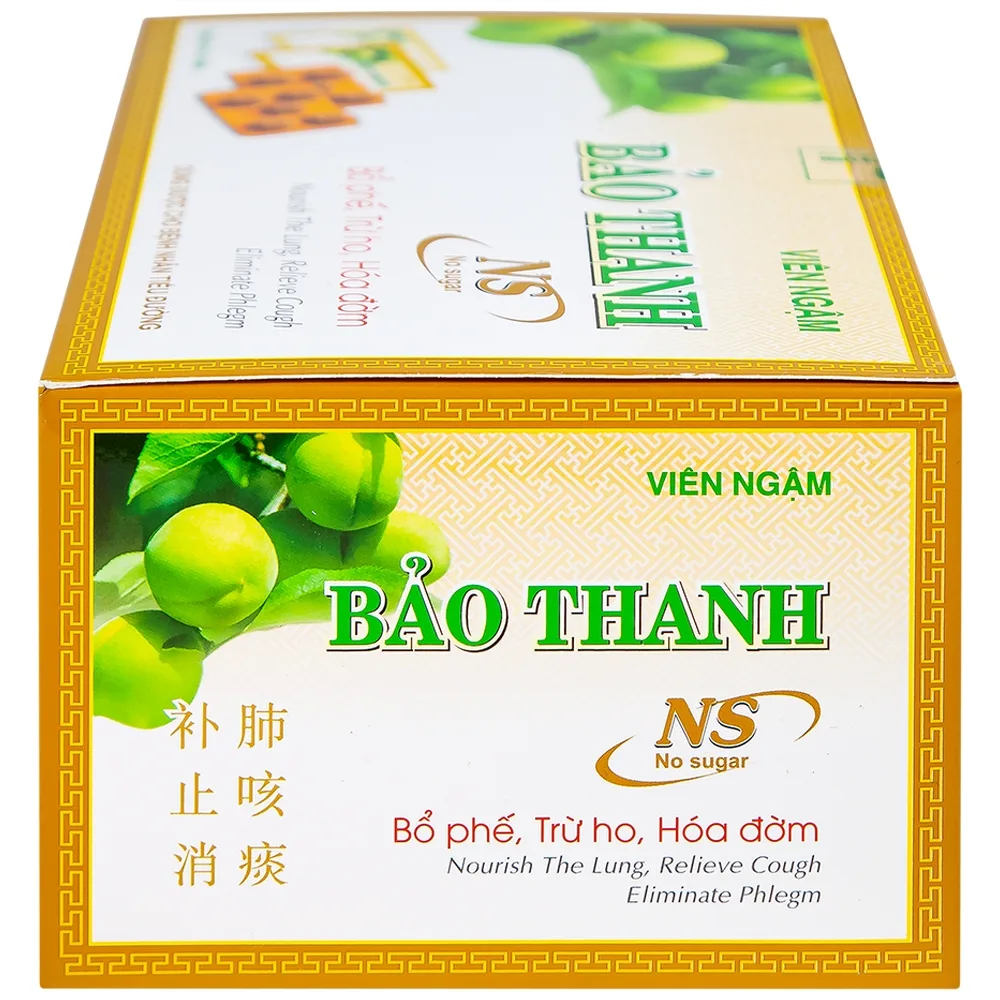 Hình ảnh Viên ngậm Bảo Thanh Hoa Linh không đường - bổ phế, trừ ho, hóa đờm (20 vỉ x 5 viên)