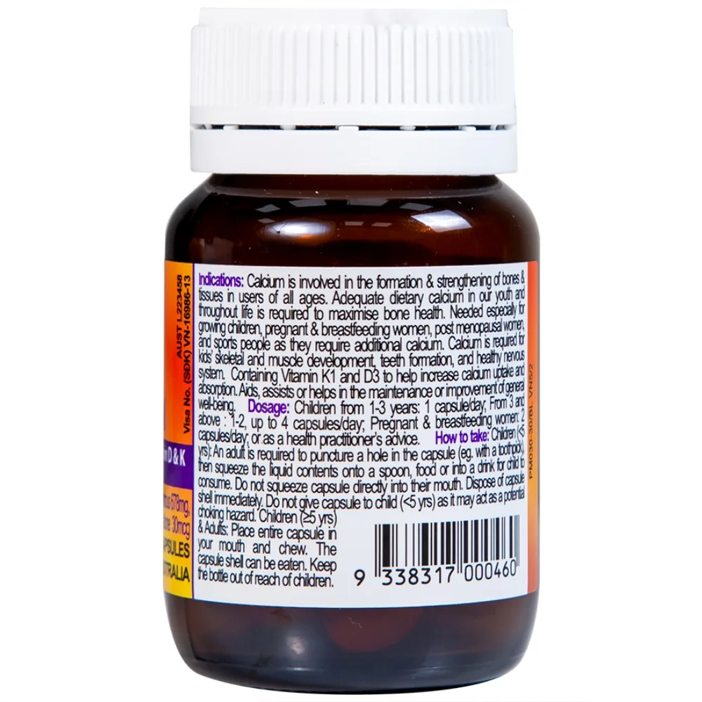Hình ảnh Viên nhai KiddieCal Catalent bổ sung canxi và vitamin D (30 viên)