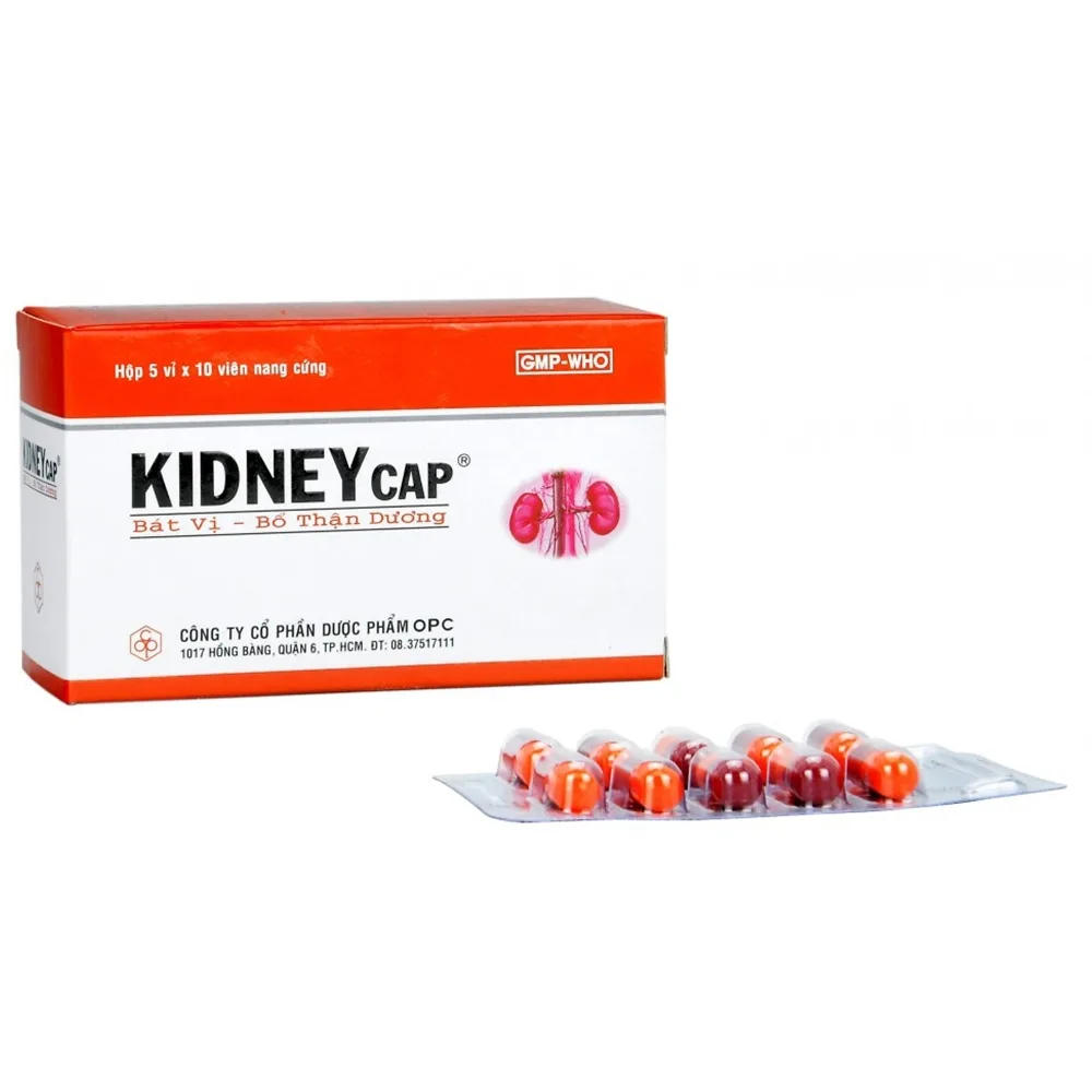 Hình ảnh Thuốc Kidneycap OPC bát vị, bổ thận dương dùng cho người váng đầu, ù tai (5 vỉ x 10 viên)