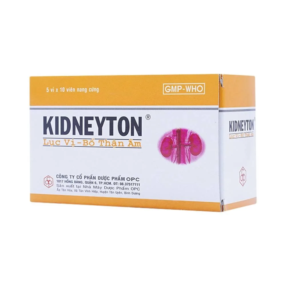 Hình ảnh Thuốc Kidneyton OPC dùng cho người tinh huyết suy kém, thắt lưng đầu gối mỏi yếu (5 vỉ x 10 viên)
