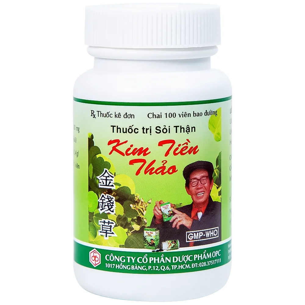 Hình ảnh Thuốc trị sỏi thận Kim Tiền Thảo OPC hỗ trợ điều trị sỏi đường tiết niệu, sỏi thận (100 viên)